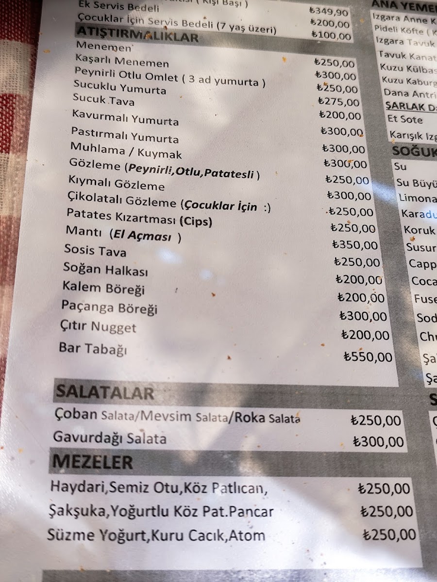Menu Şarlak Restaurant & Kafe-2