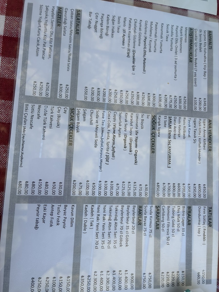 Menu Şarlak Restaurant & Kafe-7